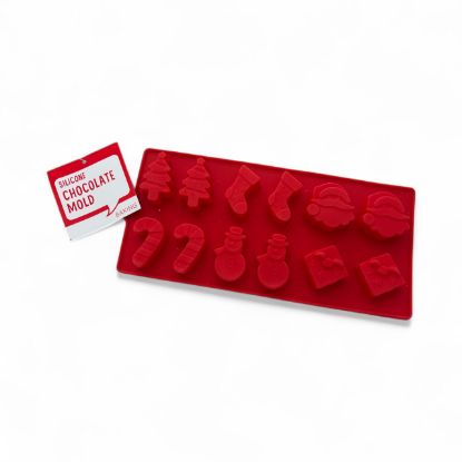 Picture of Christmas Chocolate mould with 6 designs makes 12 chocolates