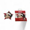 Picture of 10 FOIL GIFT TAGS Disney Mickey Mouse FACE CHRISTMAS GOLD TIE star shaped red star shaoed in santa hat
