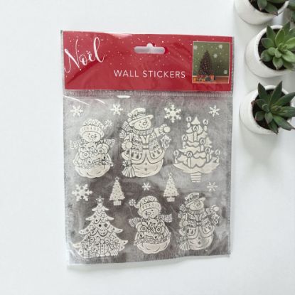 Picture of 15 x CHRISTMAS WINDOW STICKERS Snowmen , snowflake Tree designs Window Wall Stickers NEW