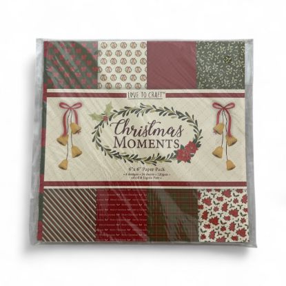 Picture of christmas moments christmas paper Pad: 6 x 6 Inch 24 sheets NEW christmas papers