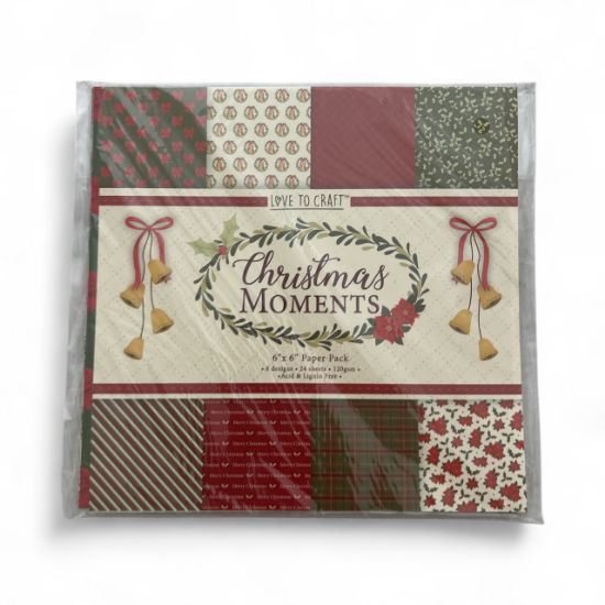 Picture of christmas moments christmas paper Pad: 6 x 6 Inch 24 sheets NEW christmas papers