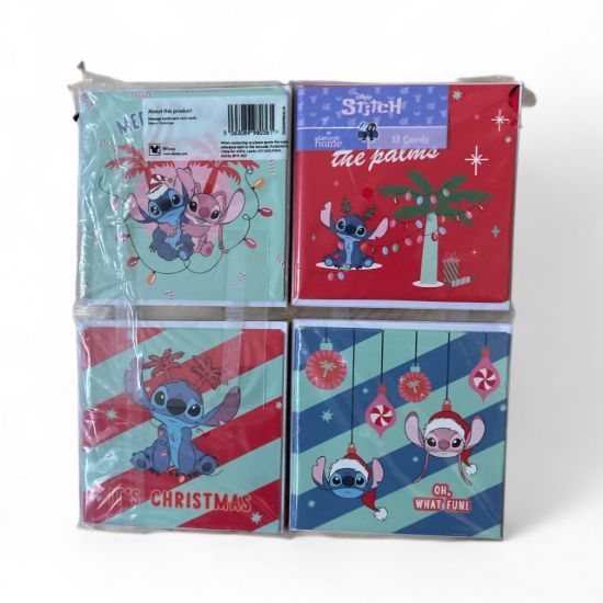 Picture of 15 x Disney Lilo & Stitch christmas Cards with envelopes