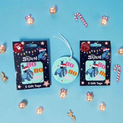 Picture of 10 x disney lilo & Stitch christmas gift tags lilo gift tags stitch gift tags HO HO HO
