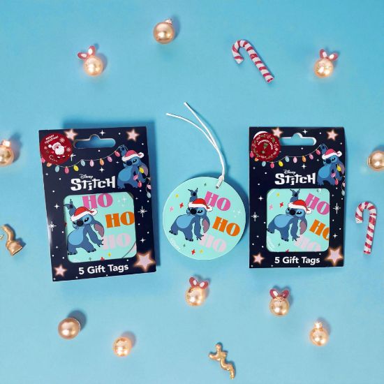 Picture of 10 x disney lilo & Stitch christmas gift tags lilo gift tags stitch gift tags HO HO HO
