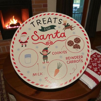 Picture of Christmas Eve board Treats for Santa Board platter New