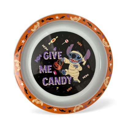 Picture of Disney Stitch halloween plate give me candy halloween stitch plate 21 cm