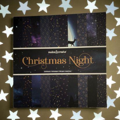 Picture of CHRISTMAS Paper PAD  Christmas Night Designs 30 sheets 6" x 6" NEW