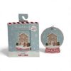 Picture of 12 x Christmas Gift tags Snowglobe shape with Gingerbread house design NEW