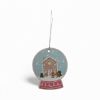 Picture of 12 x Christmas Gift tags Snowglobe shape with Gingerbread house design NEW