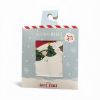 Picture of 12 x Father Christmas Gift tags New Santa with funny glasses design