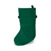Picture of Cute Gingerbread Man Christmas Stocking Green Felt with Name Label personalise