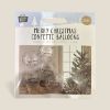 Picture of 5 x merry christmas confetti balloons silver tree confetti