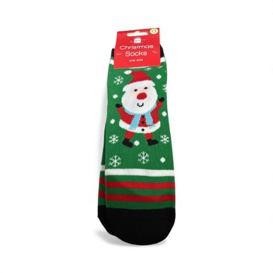 Picture of Christmas Socks ONE SIZE Santa   Design