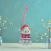 Picture of wooden pug christmas tree decoration PUG Bauble NEW