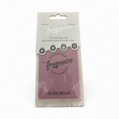 Picture of Secret Santa gift for her Tu es Belle Designer Fragrance Car Air Fresheneriris & sweet Jasmine