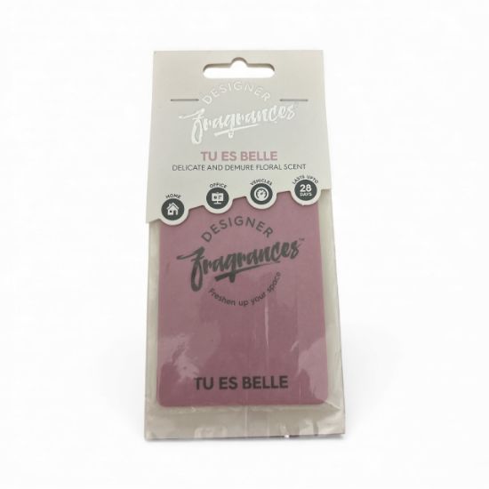 Picture of Secret Santa gift for her Tu es Belle Designer Fragrance Car Air Fresheneriris & sweet Jasmine