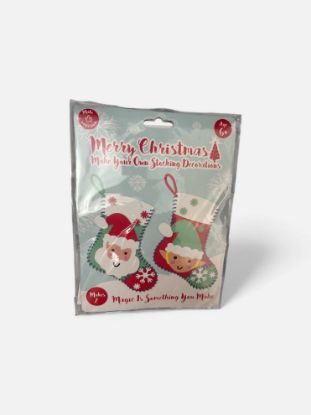 Picture of make your own stocking christmas tree decorations x 2