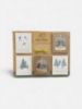 Picture of 40 x Christmas Gold Gift Tags Gold Twine Traditional Family Christmas Scene