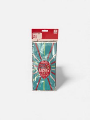 Picture of 20 x christmas treat bags blue may your days be merry and bright