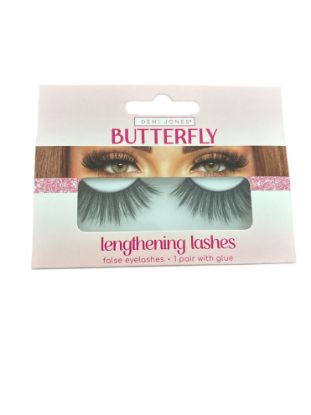Picture of DEMI JONES FALSE EYELASHES w/ GLUE BUTTERFLY Lengthening Lashes