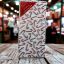 Picture of 6 x sheets FOILED Christmas TISSUE PAPER  Red Candy Canes Design
