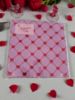 Picture of 20 x Valentines day Napkins Lilac with red foil hearts detail New 33 cm