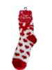 Picture of Valentines day socks Ladies cosy socks for valentiones white with red hearts UK 4-6 New