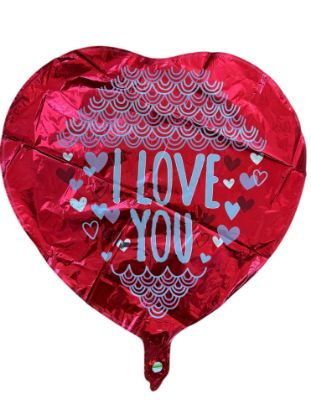 Picture of I Love you Foil Balloon Valentines day gift I love you balloon New Large design A Red