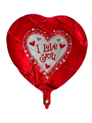 Picture of I Love you Foil Balloon Valentines day gift I love you balloon New Large design b Red