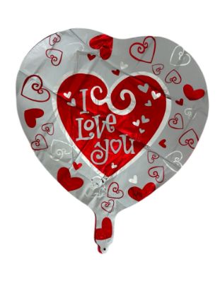 Picture of I Love you Foil Balloon Valentines day gift I love you balloon New Large design C White