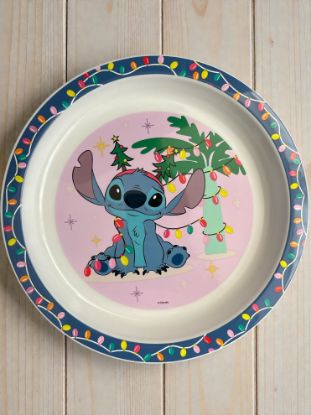 Picture of Disney Stitch Christmas plate 21 cm New Stitch & lilo plate Christmas design baubles