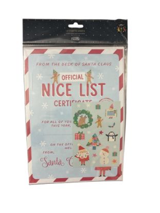 Picture of Christmas Letter to  Santa poack with stickers letters and envelope