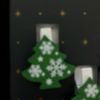 Picture of 5 x Christmas gift  present toppers wooden christmas trees pegs New