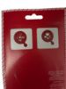 Picture of twin pack coffee stencil 2 x love hearts and I love you red coffee stencil