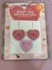 Picture of valentines day  Love Heart Fan decorations Valentines Days Decoration NEW paper heart fans x 3