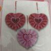 Picture of valentines day  Love Heart Fan decorations Valentines Days Decoration NEW paper heart fans x 3