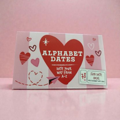 Picture of 26 x alphabet date cards valentines day gift alphabet dates (78 date ideas)