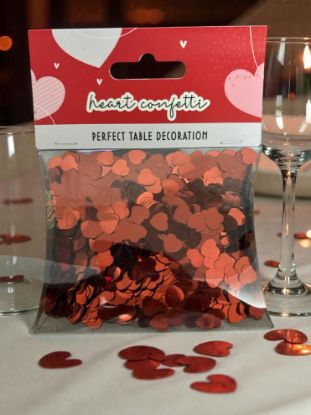 Picture of Red Heart Table Confetti Valentine Day table decorations NEW