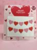 Picture of heart bunting 2.5m paper heart bunting pink and red hearts design valentines day banner