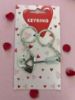 Picture of 2 x Valentine's Day  Keyrings Novelty valentines day gift BOXED heart & arrow