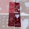 Picture of 12 x Hearts Cello Cellophane Loot Gift Party happy Valentine's Day & gold ties