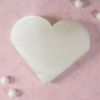 Picture of 20 x heart shaped napkins WHITE WITH ROSE GOLD EDGE  Valentines day napkins