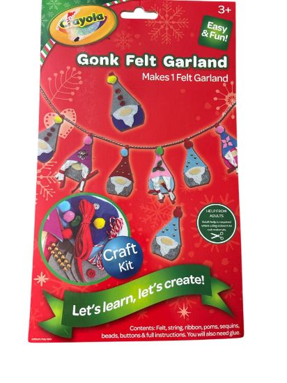 Picture of Crayola Christmas Gonk Garland Craft New