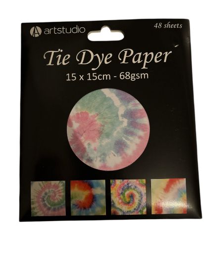 Picture of 48 sheets Tie Dye Paper by Artstudio 15 x 15 cm NEW