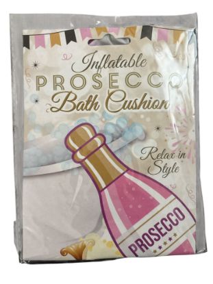 Picture of Inflatable Prosecco Bottle Bath Cushion  NOVELTY GIFT Valentines day Gift for her