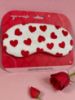 Picture of Hearts eye mask Red Satin White Velveteen padded Elastic VALENTINES DAY GIFT NEW