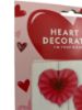 Picture of 3 x RED valentines day  Love Heart Fan decorations Valentines Days Decoration NEW paper heart fans