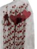 Picture of Heart Print Paper Straws with heart  - 20 Pack Valentines day straws