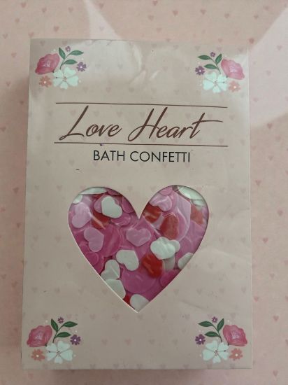 Picture of Love Heart Bath Confetti valentines day gift for her bath confetti NEW