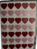 Picture of 50 x Valentine's Day Glitter Heart Stickers Self Adhesive Red heart stickers